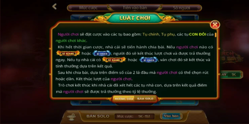 Luật chơi xì dách cũng khá đơn giản